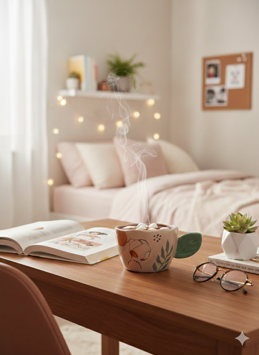 كوب فتاة لطيفة