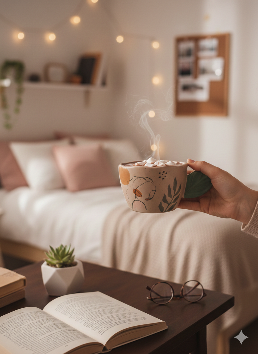 كوب فتاة لطيفة