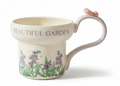Porcelain Mug – Beautiful Garden Lavender Purple | ماج بورسيلين – حديقة جميلة لافندر بنفسجي