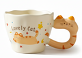 Porcelain Mug – Lovely Cat Relaxing with Stars | ماج بورسيلين – قطة لطيفة تسترخي مع نجوم
