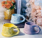 Cute Porcelain Mug Blue Forget-Me-Not