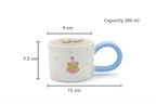 Cute Porcelain Mug Bear Party Hat