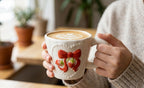 Cute Porcelain Mug 3D Strawberry Red