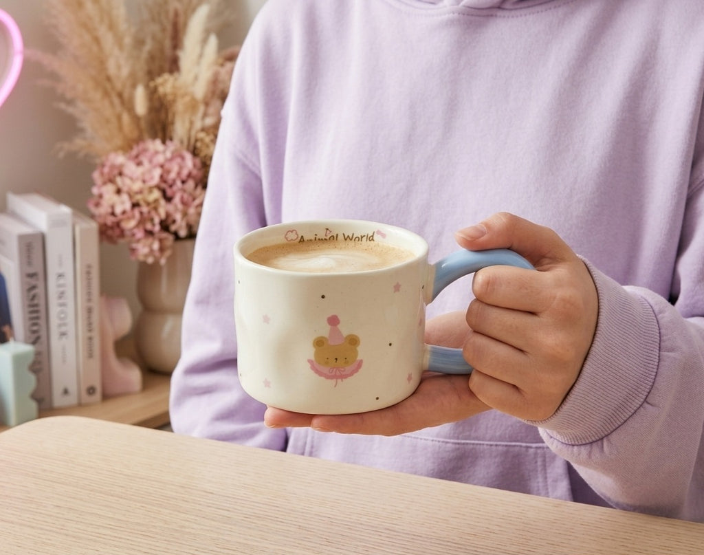 Cute Porcelain Mug Bear Party Hat