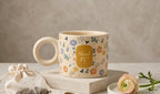 Cute Porcelain Mug Thank You Floral