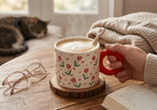 Cute Porcelain Mug Tulip Hearts Red