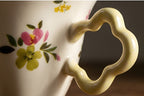 Cute Porcelain Mug Wildflowers Cream Yellow