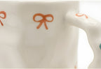 Cute Porcelain Mug Colorful Bows