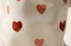 Cute Porcelain Mug Pink Red Hearts