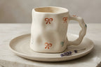 Cute Porcelain Mug Colorful Bows