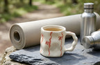 Cute Porcelain Mug Bows Coral Ribbons