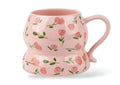 Cute Porcelain Mug Tulip Scatter Pink