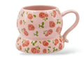 Cute Porcelain Mug Rose Scatter Pink