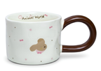 Cute Porcelain Mug Puppy Pink Bow