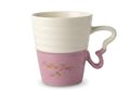 Coffee Time Two-Tone Porcelain Mug - Purple and Cream
