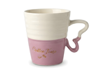 Coffee Time Two-Tone Porcelain Mug - Purple and Cream