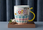 Fresh Coffee Special Brew Porcelain Mug - Yellow Handle