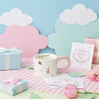 Cute Porcelain Mug Bear Bunny Pink