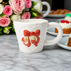 Cute Porcelain Mug 3D Strawberry Red