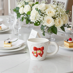 Cute Porcelain Mug 3D Strawberry Red
