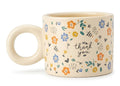 Cute Porcelain Mug Thank You Cream