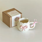 Cute Porcelain Mug 3D Pink Bow Rope