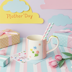 Cute Porcelain Mug 3D Flowers Pink